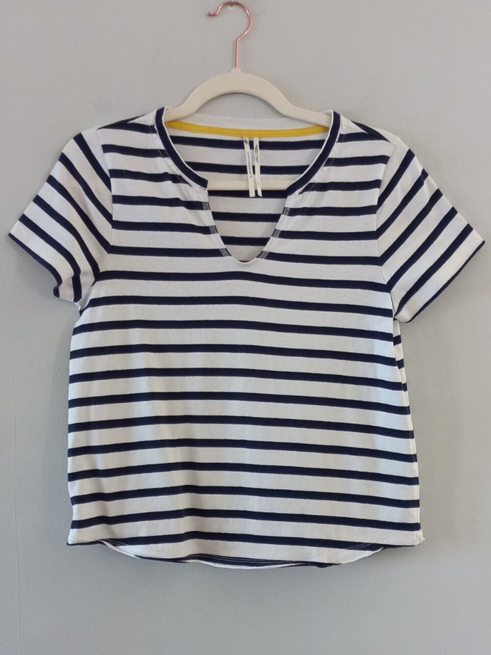ANTHROPOLOGIE 100% cotton sailor striped t-shirt